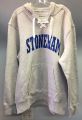 Sport-Tek Lace Up Pullover Hooded Sweatshirt (Stoneham on front - Spartan Head on back) Available in Royal and Athletic Heather